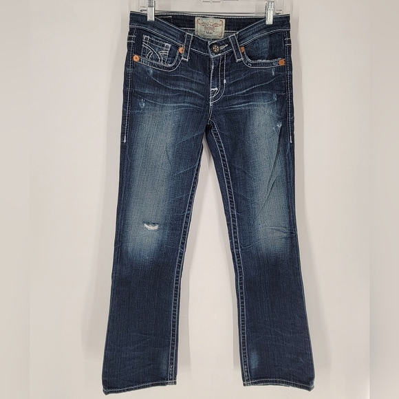Big Star Miki Jeans Women's Size 26 Dark Wash Low Rise Boot - Picture 1 of 4